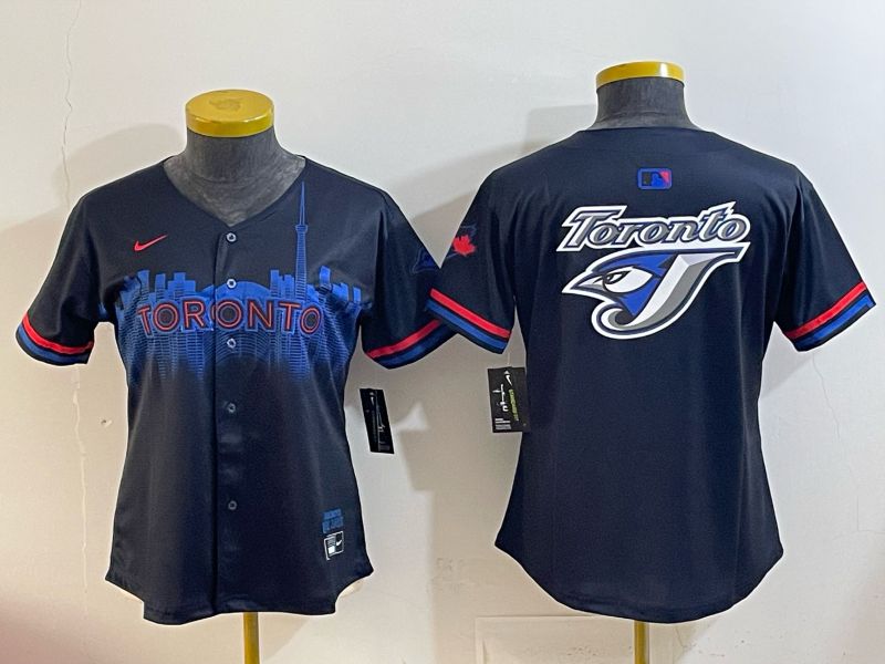 Youth 2025 Toronto Blue Jays Blank black Joint Name Nike MLB Jersey style 004->washington commanders->NFL Jersey
